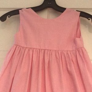 Rosalina girls dress 5 pink check NWOT back wrap